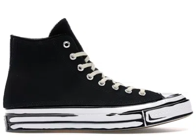 Pre-owned Converse Men's  Chuck Taylor All Star 70 Hi Joshua Vides Sneakers In Black/white