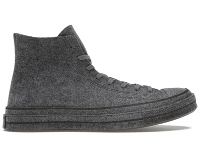 Pre-owned Converse Men's  Chuck Taylor All Star 70 Hi Jw Anderson Felt Sneakers In Quiet Shade/black