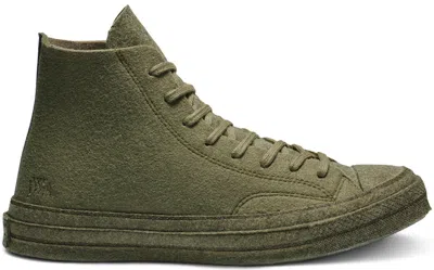Pre-owned Converse Men's  Chuck Taylor All Star 70 Hi Jw Anderson Felt Sneakers In Tarmac/stone Grey/black In Multi