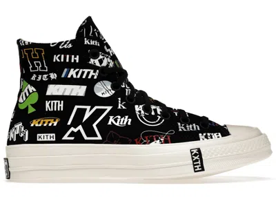 Pre-owned Converse Men's  Chuck Taylor All Star 70 Hi Kith 10 Year Anniversary Sneakers In Black/egret In Multi