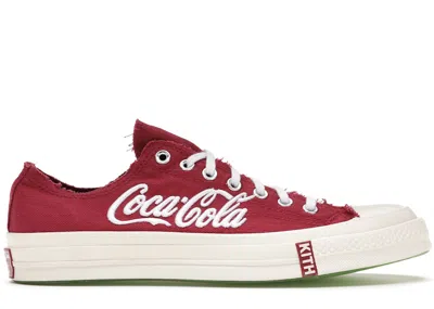 Pre-owned Converse Men's  Chuck Taylor All Star 70 Hi Kith X Coca Cola Sneakers In Red/white