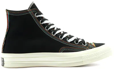 Pre-owned Converse Men's  Chuck Taylor All Star 70 Hi Layers Sneakers In Black/egret