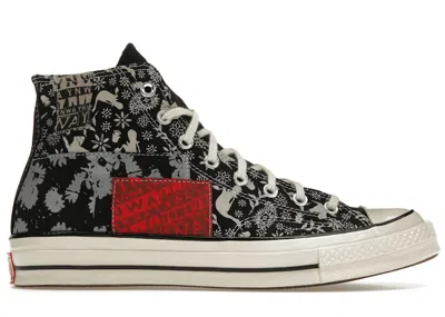 Pre-owned Converse Men's  Chuck Taylor All Star 70 Hi Liverpool F.c. Sneakers In Black/egret/tomato