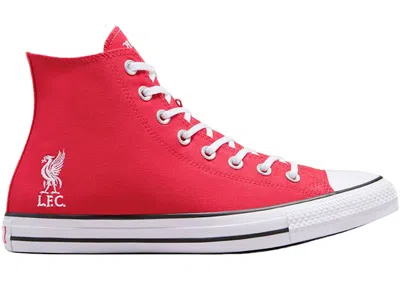 Pre-owned Converse Men's  Chuck Taylor All Star 70 Hi Liverpool F.c. The Next Generation Sneakers In Tomato/whi