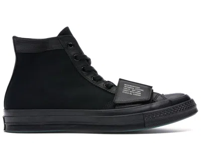 Pre-owned Converse Men's  Chuck Taylor All Star 70 Hi Neighborhood Motorcycle Sneakers In Black