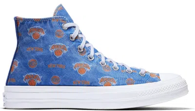 Pre-owned Converse Men's  Chuck Taylor All Star 70 Hi New York Knicks Franchise Sneakers In Rush Blue/brilliant