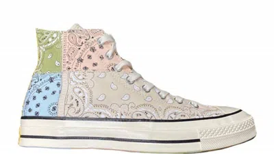 Pre-owned Converse Men's  Chuck Taylor All Star 70 Hi Offspring Paisley Sneakers In Beigeegret