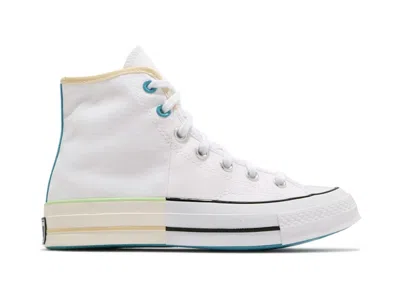 Pre-owned Converse Men's  Chuck Taylor All Star 70 Hi Pack Sneakers In White/chambray Blue/banana Cake