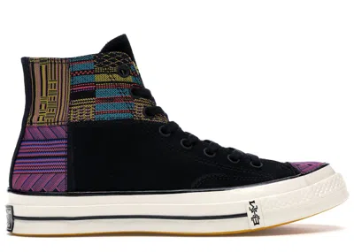 Pre-owned Converse Men's  Chuck Taylor All Star 70 Hi Patchwork Bhm (2019) Sneakers In Black/white In Multi