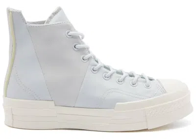 Pre-owned Converse Men's  Chuck Taylor All Star 70 Hi Plus Mixed Material Sneakers In Moonbathe/egret In White