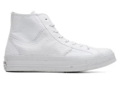 Pre-owned Converse Men's  Chuck Taylor All Star 70 Hi Renew Remix Sneakers In White