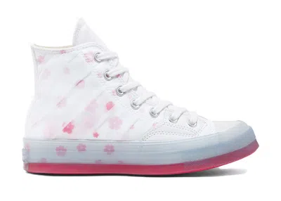Pre-owned Converse Men's  Chuck Taylor All Star 70 Hi Sakura Cherry Blossom Sneakers In White/spring Pink/ceris In Multi