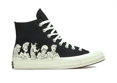 Pre-owned Converse Men's  Chuck Taylor All Star 70 Hi Scoobydoo Group Sneakers In Black/egret