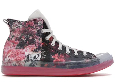 Pre-owned Converse Men's  Chuck Taylor All Star 70 Hi Shaniqwa Jarvis Floral Sneakers In Teaberry/white/black