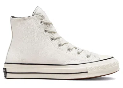 Pre-owned Converse Men's  Chuck Taylor All Star 70 Hi Sherpa Sneakers In Egret/black In Multi