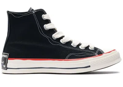 Pre-owned Converse Men's  Chuck Taylor All Star 70 Hi Sketch Sneakers In Black/white/red In Multi