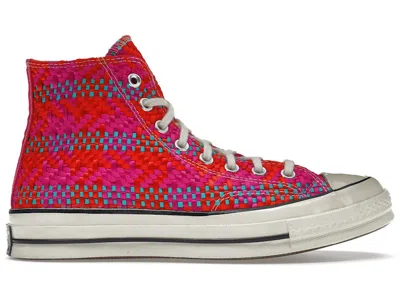 Pre-owned Converse Men's  Chuck Taylor All Star 70 Hi Sneakers In Cherry Red/pink Pop/egret