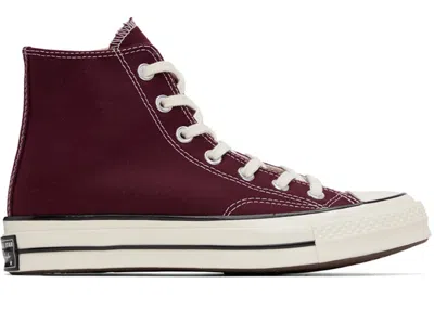 Pre-owned Converse Men's  Chuck Taylor All Star 70 Hi Sneakers In Dark Beetroot/egret/black In Multi