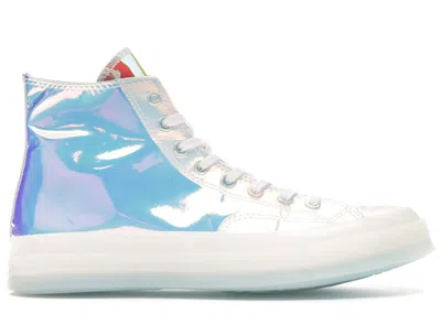 Pre-owned Converse Men's  Chuck Taylor All Star 70 Hi Sneakers In White/iridescent In Multi