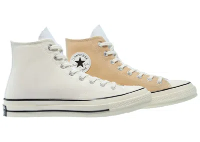 Pre-owned Converse Men's  Chuck Taylor All Star 70 Hi Tripanel Sneakers In Sesame/egret/white