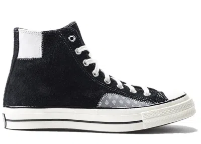 Pre-owned Converse Men's  Chuck Taylor All Star 70 Hi Twisted Prep Sneakers In Black/mouse/egret