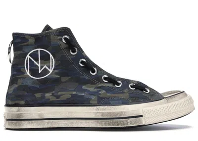 Pre-owned Converse Men's  Chuck Taylor All Star 70 Hi Undercover The New Warriors Sneakers In Black/camo In Multi