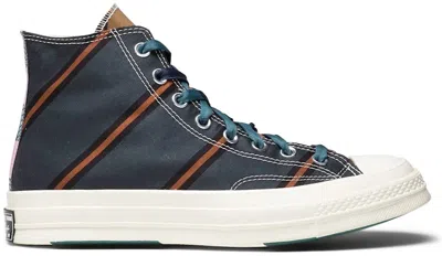 Pre-owned Converse Men's  Chuck Taylor All Star 70 Hi Varsity Maruwa Sneakers In Green/orange/white