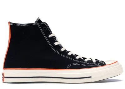 Pre-owned Converse Men's  Chuck Taylor All Star 70 Hi Vince Staples Sneakers In Black/vibrant Orange/egret