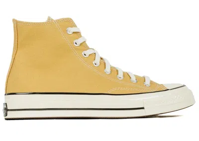 Pre-owned Converse Men's  Chuck Taylor All Star 70 Hi Vintage Canvas Sneakers In Dunescape/egret/black