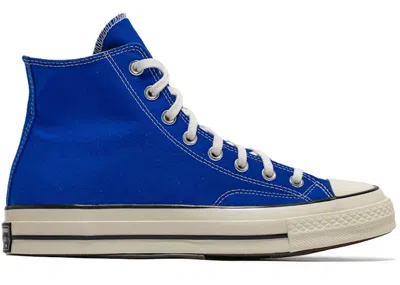 Pre-owned Converse Men's  Chuck Taylor All Star 70 Hi Vintage Canvas Sneakers In Nice Blue/black/egret In Multi
