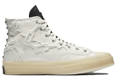 Pre-owned Converse Men's  Chuck Taylor All Star 70 Hi Why Not? Sneakers In White