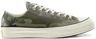 Pre-owned Converse Men's  Chuck Taylor All Star 70 Ox Carhartt Wip Camo (2020) Sneakers In Green/black/egret