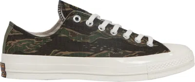 Pre-owned Converse Men's  Chuck Taylor All Star 70 Ox Carhartt Wip Camo Sneakers In Ivy Green/dune/egret In Multi