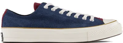 Pre-owned Converse Men's  Chuck Taylor All Star 70 Ox Carhartt Wip Milner Sneakers In Mulberry/dark Navy Blue/l In Multi
