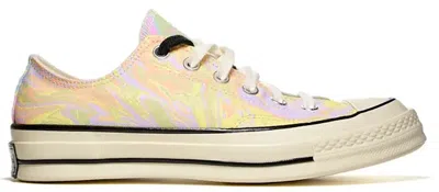 Pre-owned Converse Men's  Chuck Taylor All Star 70 Ox Marble Sneakers In Egret In Multi