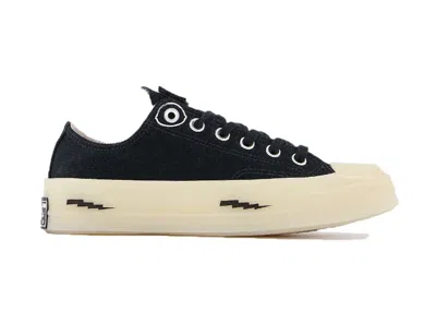 Pre-owned Converse Men's  Chuck Taylor All Star 70 Ox Offspring Community Sneakers In Black/white/egret In Multi