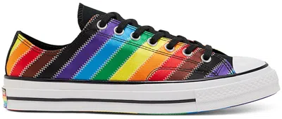Pre-owned Converse Men's  Chuck Taylor All Star 70 Ox Pride (2020) Sneakers In White/black/dark Roast In Multi