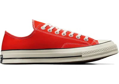 Pre-owned Converse Men's  Chuck Taylor All Star 70 Ox Seasonal Red Sneakers In Fever Dream/egret/black In Multi