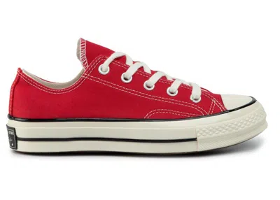 Pre-owned Converse Men's  Chuck Taylor All Star 70 Ox Sneakers In Enamel Red/egret/black