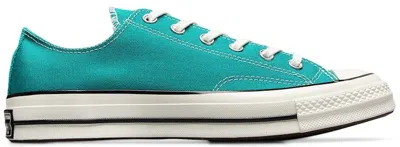Pre-owned Converse Men's  Chuck Taylor All Star 70 Ox Sneakers In Malachite/black/egret