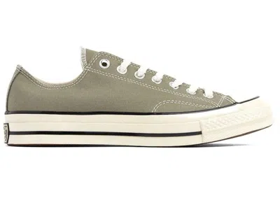 Pre-owned Converse Men's  Chuck Taylor All Star 70 Ox Sneakers In Olive/jade Stone/egret
