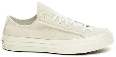 Pre-owned Converse Men's  Chuck Taylor All Star 70 Ox Upcycled Canvas Sneakers In Egret/natural