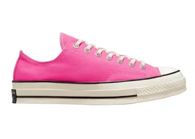 Pre-owned Converse Men's  Chuck Taylor All Star 70 Ox Vintage Canvas Sneakers In Pink/egret/black
