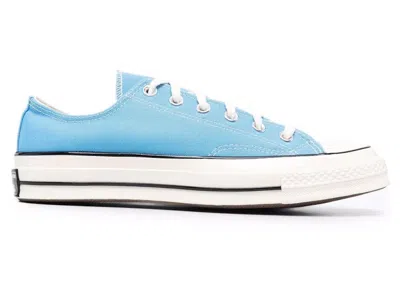 Pre-owned Converse Men's  Chuck Taylor All Star 70 Ox Vintage Sneakers In Blue/egret/black