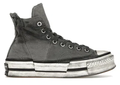 Pre-owned Converse Men's  Chuck Taylor All Star 70 Plus Hi Y Wash Sneakers In Egret/smoke