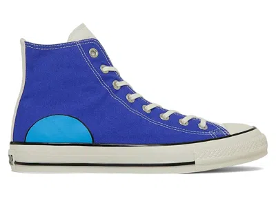 Pre-owned Converse Men's  Chuck Taylor All Star Aged Fp Hi Doraemon Sneakers In Blue/white/pink In Multi