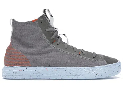 Pre-owned Converse Men's  Chuck Taylor All Star Crater Sneakers In Charcoal/chambray Blue