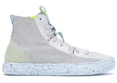 Pre-owned Converse Men's  Chuck Taylor All Star Crater Sneakers In White/chambray Blue In Multi
