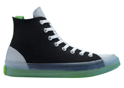 Pre-owned Converse Men's  Chuck Taylor All Star Cx Hi Dramatic Nights Sneakers In Black/gravel/bold Wasabi