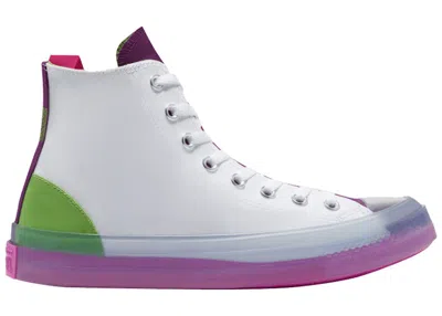 Pre-owned Converse Men's  Chuck Taylor All Star Cx Hi Dramatic Nights Sneakers In White/bold Wasabi